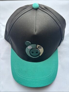 PIGGY Zompiggy Face Baseball Cap (Embroidered Hat, Youth Size w/ Adjustable Fit